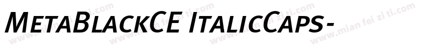 MetaBlackCE ItalicCaps字体转换